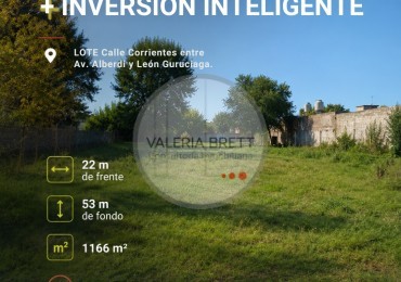 LOTE  CORRIENTES ENTRE AV. ALBERDI Y LEON GURUCIAGA